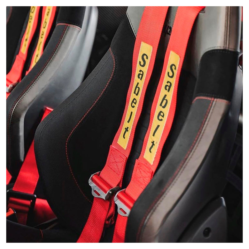 Sabelt - Kit cinture DX+SX x Abarth 500/595/695 (red) - Ravasicorse