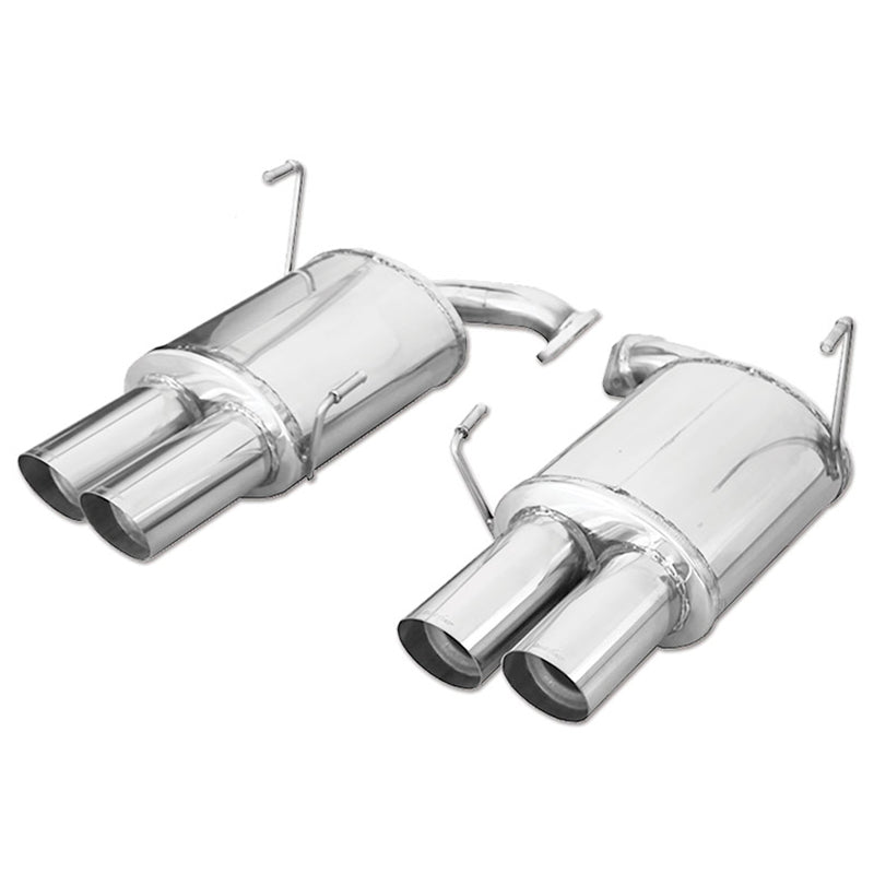 Inoxcar - Finale con silenziatore con uscita 2 x Ø90 DX+SX (Racing) - Ravasicorse