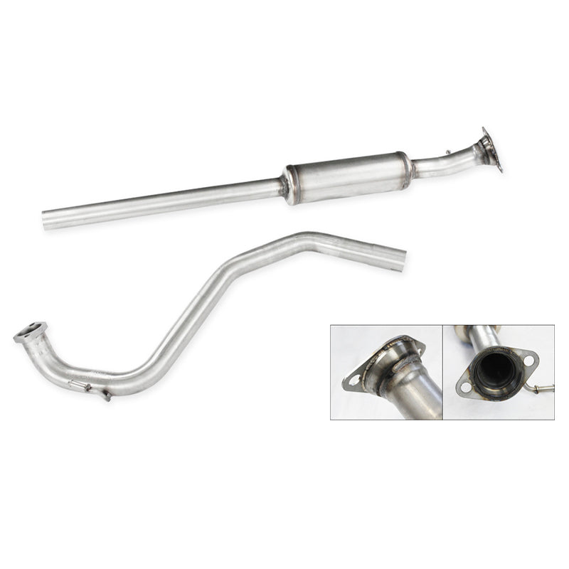 Inoxcar - Tubo centrale silenziato (1 silenziatore) - Ravasicorse