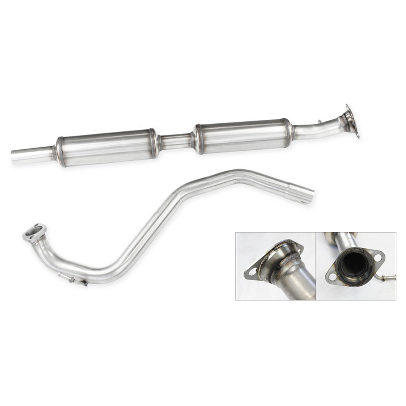 Inoxcar - Tubo centrale silenziato (2 silenziatori) - Ravasicorse