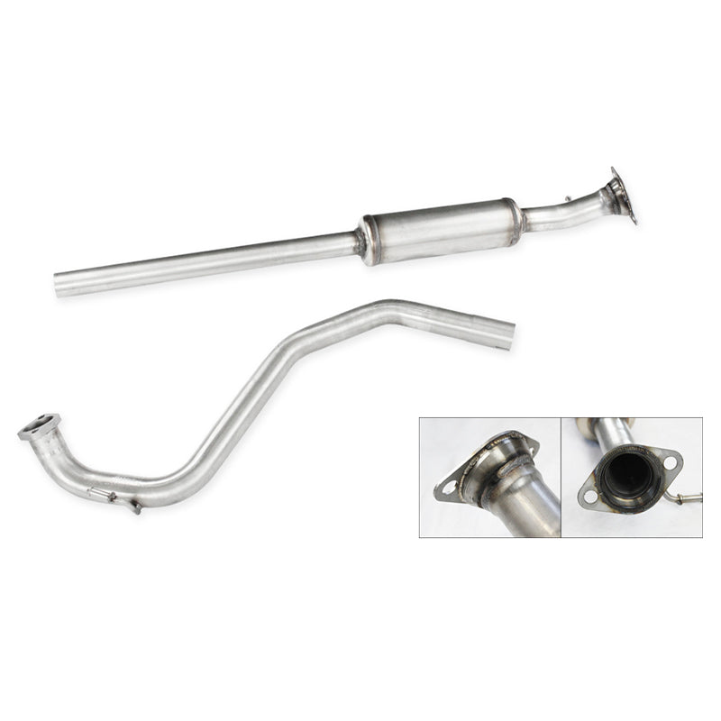 Inoxcar - Tubo centrale silenziato (1 silenziatore) - Ravasicorse