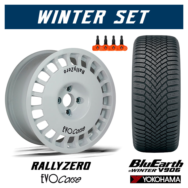 Winter set per Toyota Yaris GR - EVOCorse RallyZero & Yokohama BluEarth Winter V906 - Ravasicorse