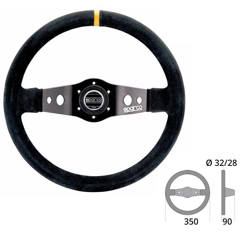 Sparco - Volante R215 suede leather - Ravasicorse