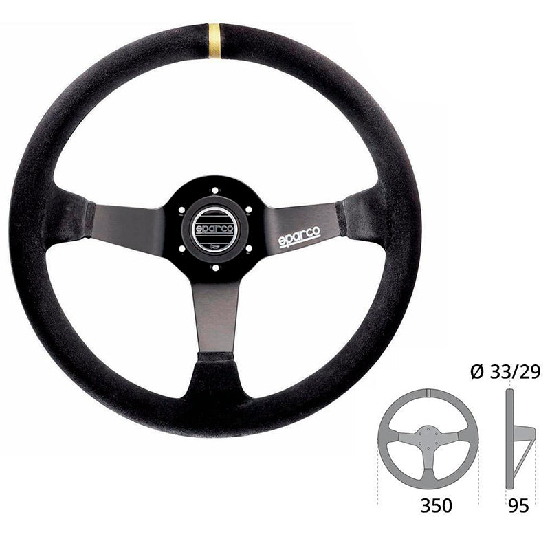 Sparco - Volante R325 suede leather - Ravasicorse