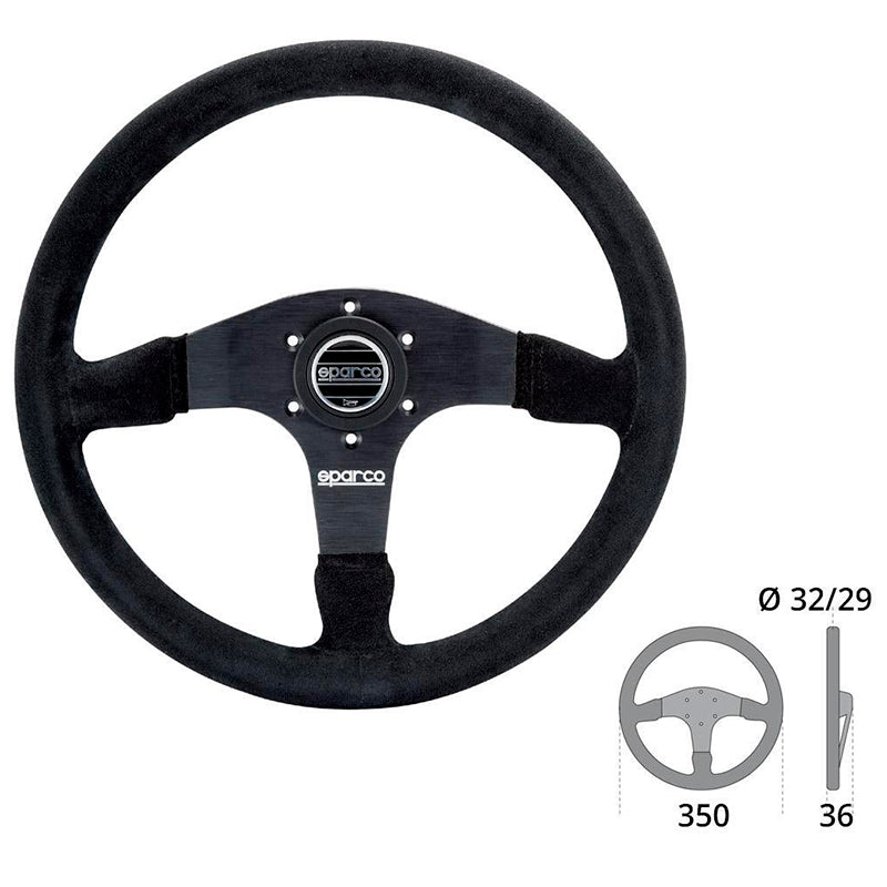 Sparco - Volante R375 suede leather - Ravasicorse