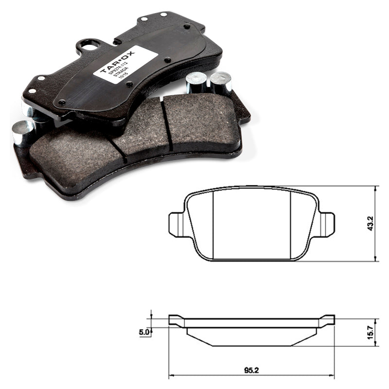 Tarox - Pastiglie freno Ford Focus Mk2 2.5T RS 305-350 HP - Rear