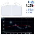 CL Brakes - Kit 4 pz. pastiglie freno (4002T21)