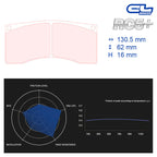CL Brakes - Kit 4 pz. pastiglie freno Opel Corsa (F) Rally4 (5005W50T16) - Front - Ravasicorse