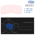 CL Brakes - Kit 4 pz. pastiglie freno Alpine A110 R-GT(5036W50T16) - Front / Rear - Ravasicorse