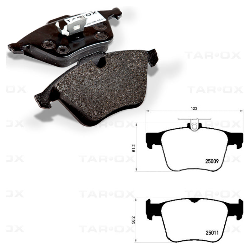 Tarox - Pastiglie freno Volkswagen Golf VII (5G1) 2.0 TSI R 221-228 kw - Rear - Ravasicorse