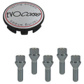 Evocorse - Fixing kit: 1 hubcap (C10), 1 Evocorse brushed badge (L10) 5 lug bolts M14x1.50 (028)