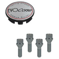 Evocorse - Fixing kit: 1 hubcap (C10), 1 Evocorse brushed badge (L10) 4 lug bolts M12x1.50 (042)