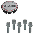Evocorse - Fixing kit: 1 hubcap (C10), 1 Evocorse brushed badge (L10) 5 lug bolts M12x1.50 (073)