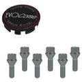 Evocorse - Fixing kit: 1 hubcap (C10), 1 Evocorse matt black badge (L11), 6 lug bolts M14x1.50 (212)