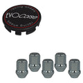 Evocorse - Fixing kit: 1 hubcap (C10), 1 Evocorse matt black badge (L11), 5 lug nut M14x1.5 (zinc. white)(D17)