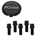 Evocorse - Fixing kit: 1 hubcap (C120), 1 Evocorse matt black badge (L51), 5 black screws M12x1.25 (027-ZN)