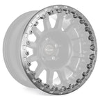 Evocorse - Beadlock forged ring for Atlas wheel brushed, includes 24 stainless steel screws