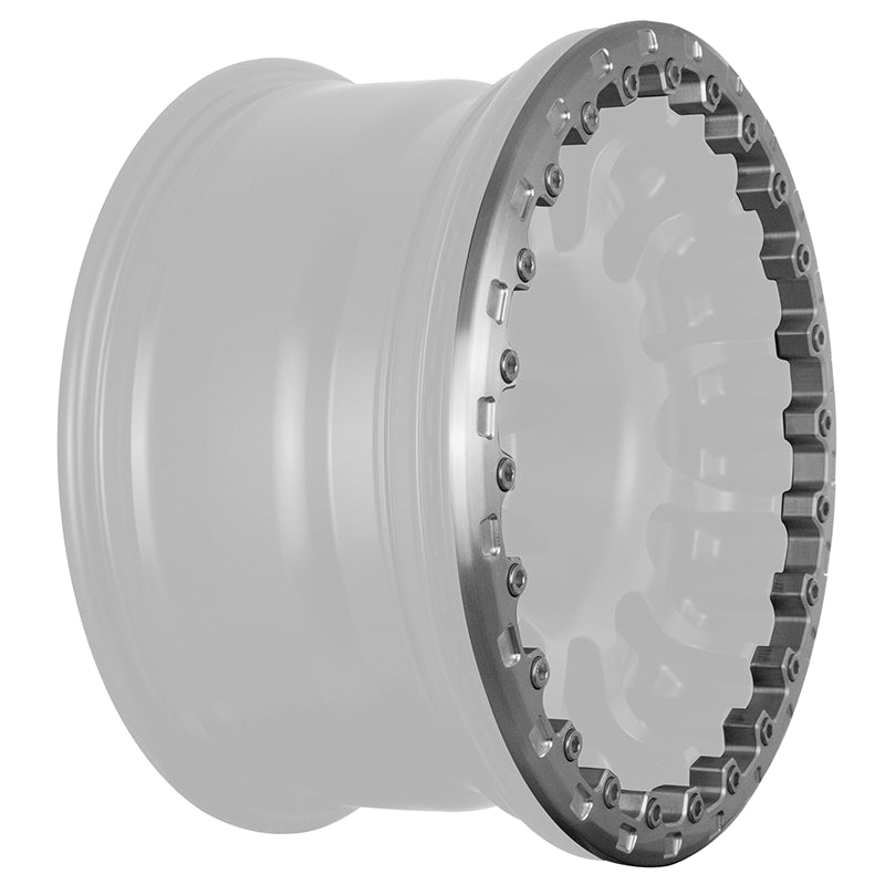 Evocorse - Beadlock forged ring for Atlas wheel brushed, includes 24 stainless steel screws