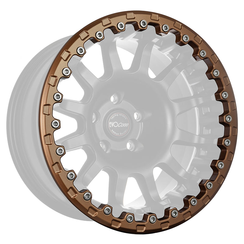 Evocorse - Beadlock forged ring for Atlas wheel copper color, includes 24 stainless steel screws
