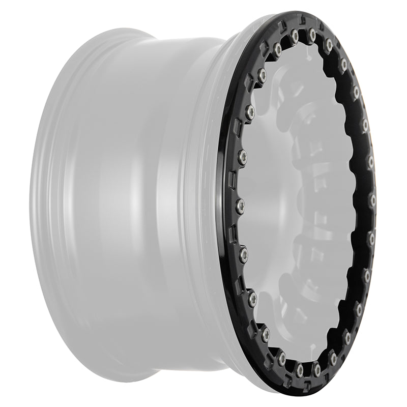 Evocorse - Beadlock forged ring for Atlas wheel glossy black color, includes 24 stainless steel screws