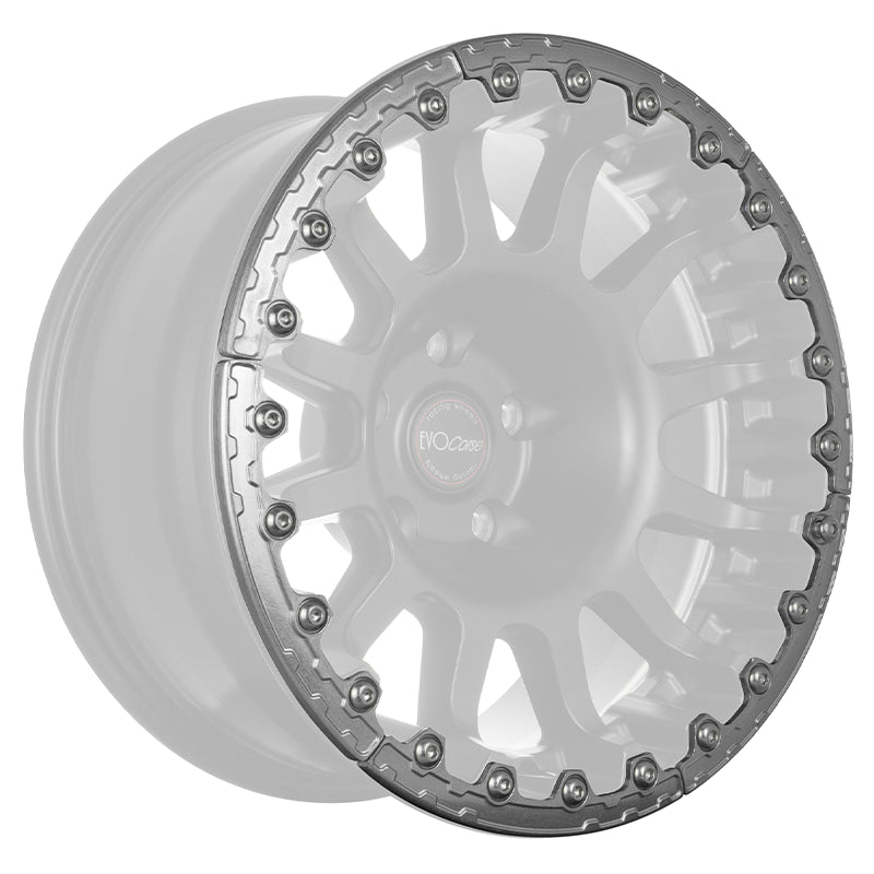 Evocorse - Protection ring in Aluminum for Atlas BL wheel - Polish aluminum color, includes fitting stainless steel screws