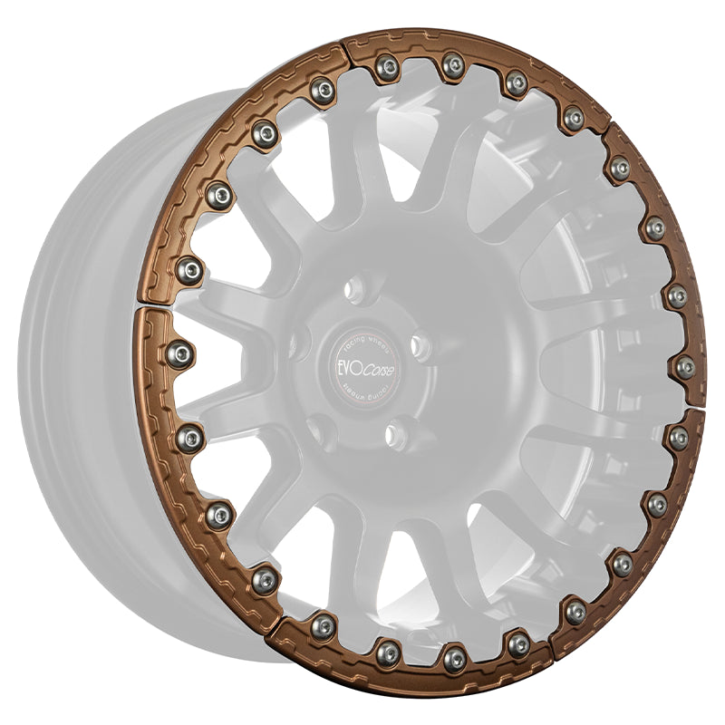 Evocorse - Protection ring in Aluminum for Atlas BL wheel - Copper color, includes fitting stainless steel screws