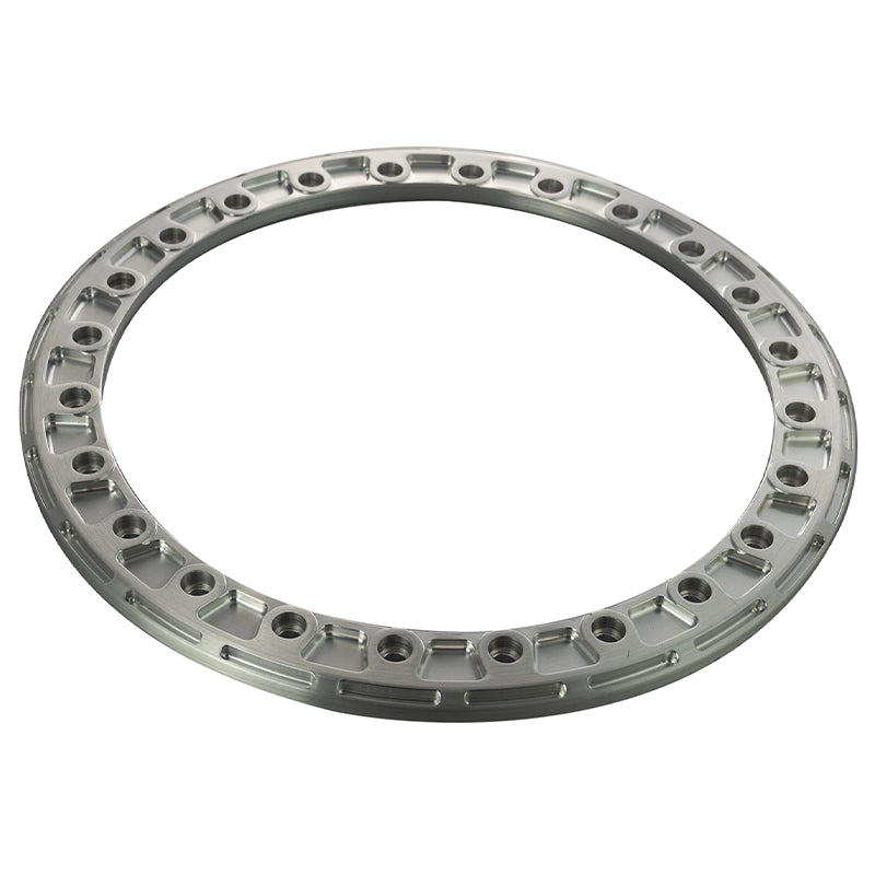 Evocorse - Beadlock forged ring for DAKARFORGED BEADLOCK wheel in brushed aluminium, includes 24 stainless steel screws