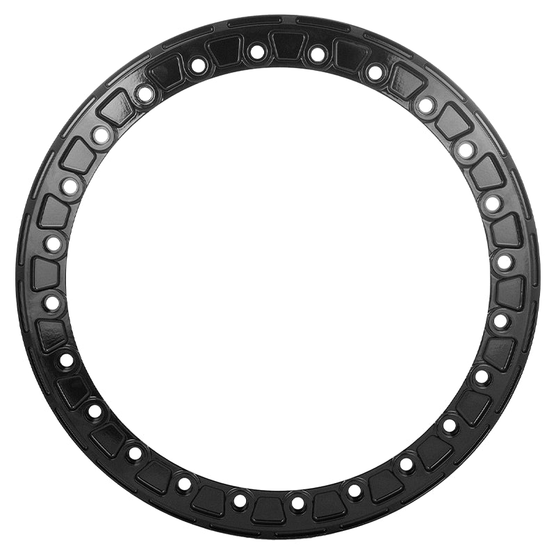 Evocorse - Beadlock forged ring for DAKARFORGED BEADLOCK wheel glossy black, includes 24 stainless steel screws