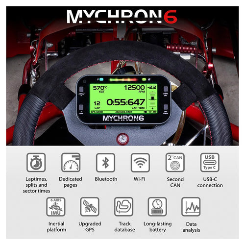 AIM - Dash logger MyChron6 1T (Karting) - Ravasicorse