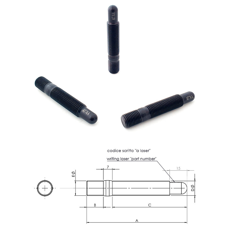 12X1.25 - 12X1.25X74 - Ravasicorse