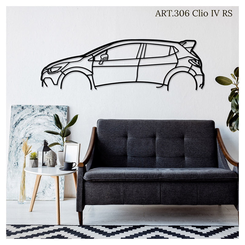 CLIO IV RS - Metal car silhouette - Ravasicorse