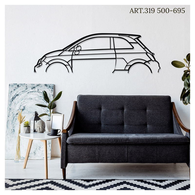 500-695 - Metal car silhouette - Ravasicorse