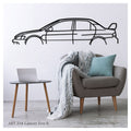 LANCER EVO 9 - Metal car silhouette - Ravasicorse