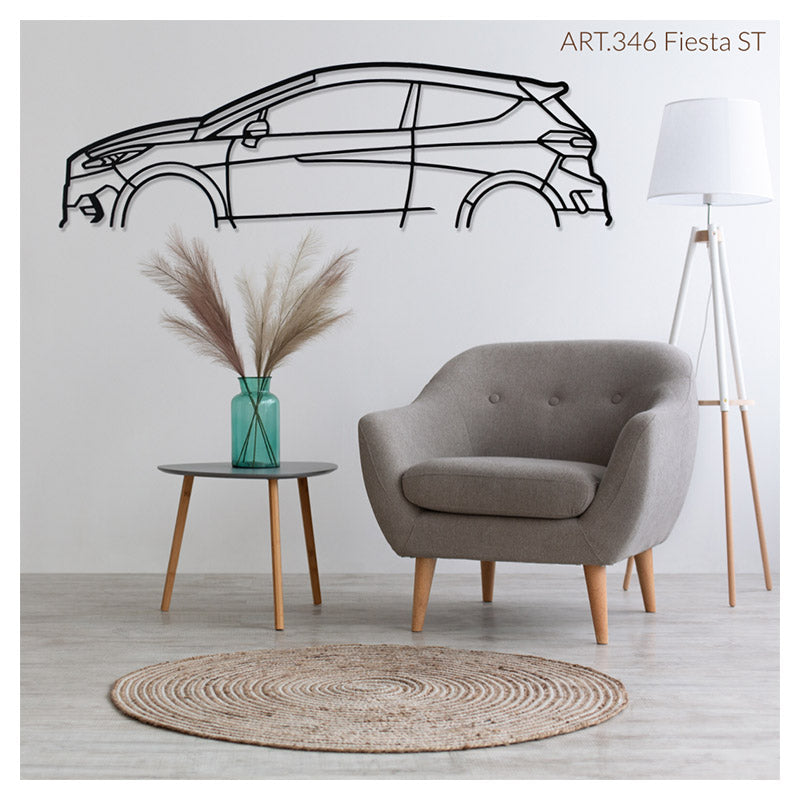FIESTA ST - Metal car silhouette - Ravasicorse