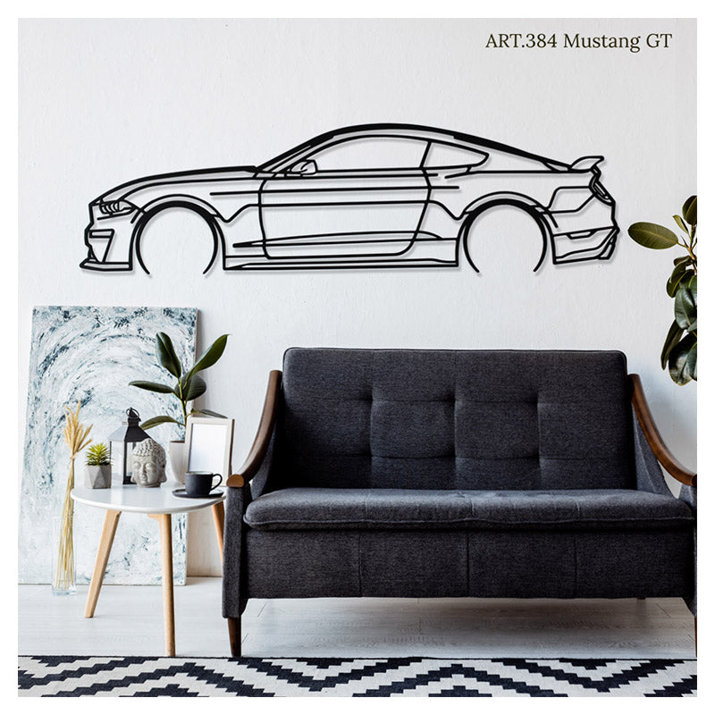 MUSTANG GT - Metal car silhouette - Ravasicorse