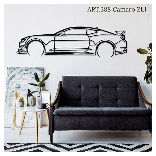 CAMARO ZL1 - Metal car silhouette - Ravasicorse