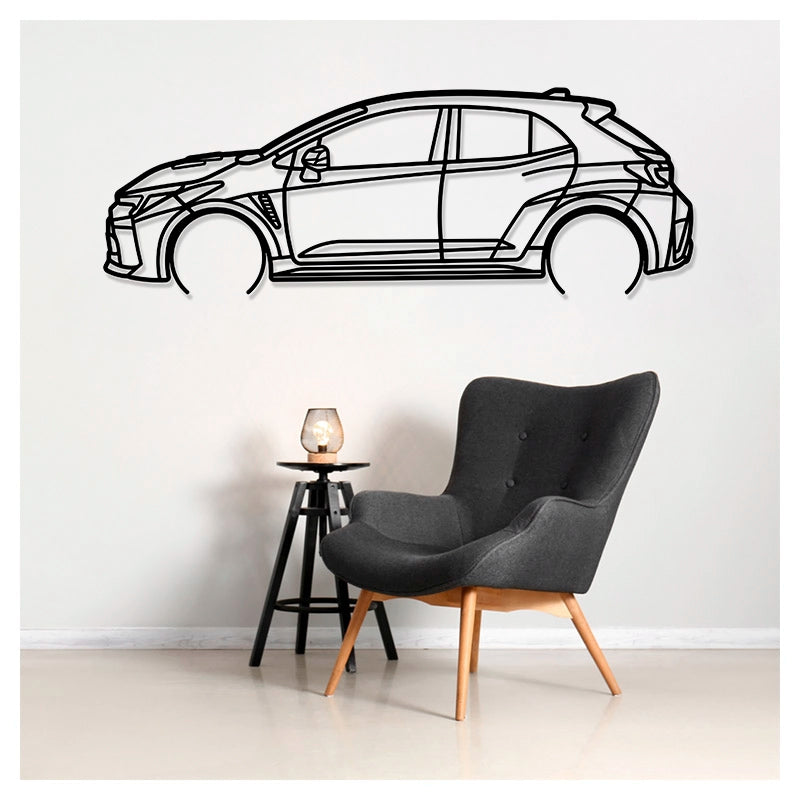 COROLLA GR - Metal car silhouette