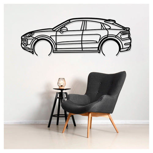 CAYENNE GTS - Metal car silhouette