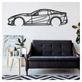 812 GTS - Metal car silhouette