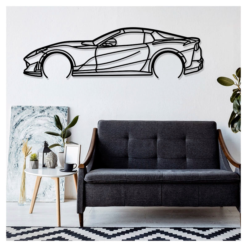 812 GTS - Metal car silhouette