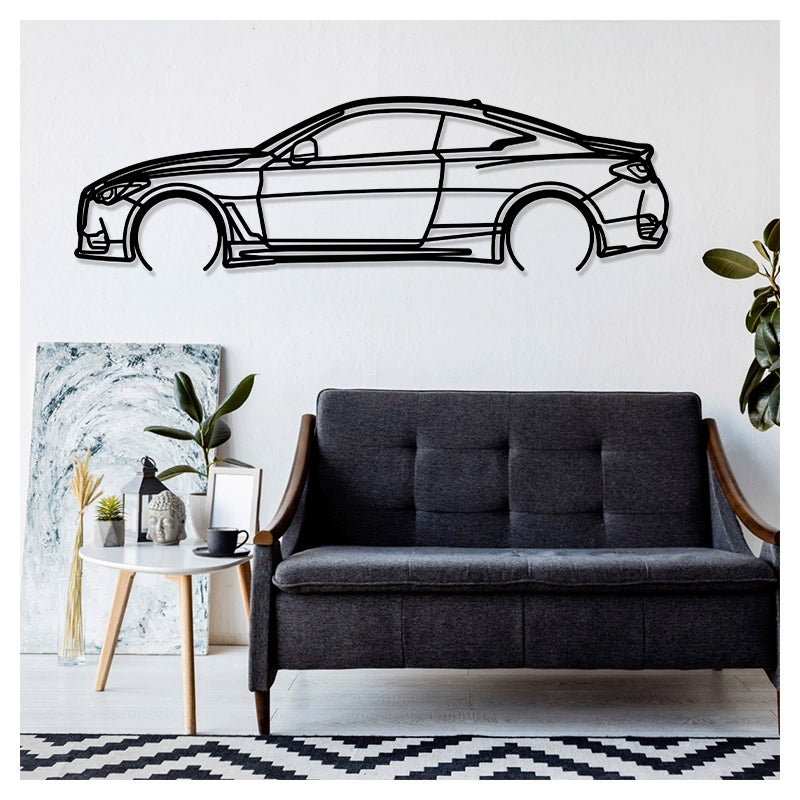 Q60 2017 - Metal car silhouette