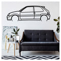 SAXO VTS - Metal car silhouette