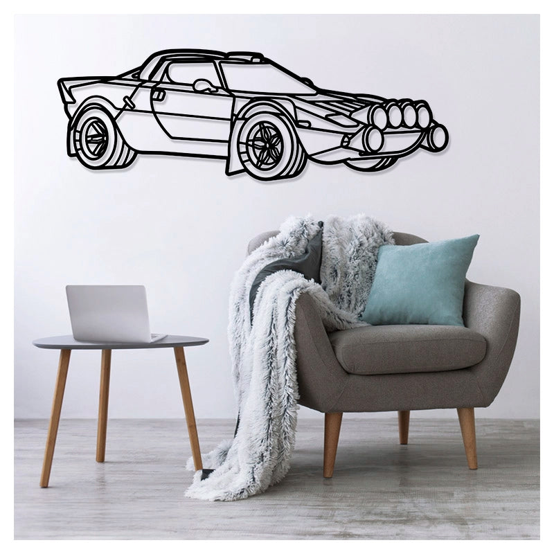 STRATOS RALLY Front - Metal car silhouette