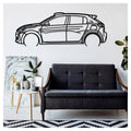 208 RALLY 4 - Metal car silhouette