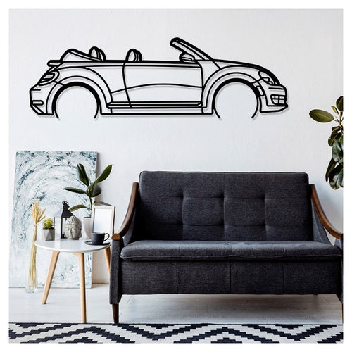 BEETLE 2013 CONVERTIBLE - Metal car silhouette