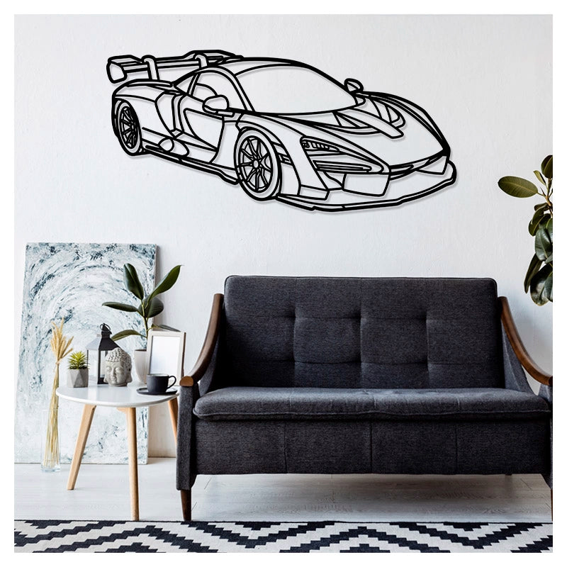 SENNA Front - Metal car silhouette