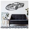 MC12 Front - Metal car silhouette