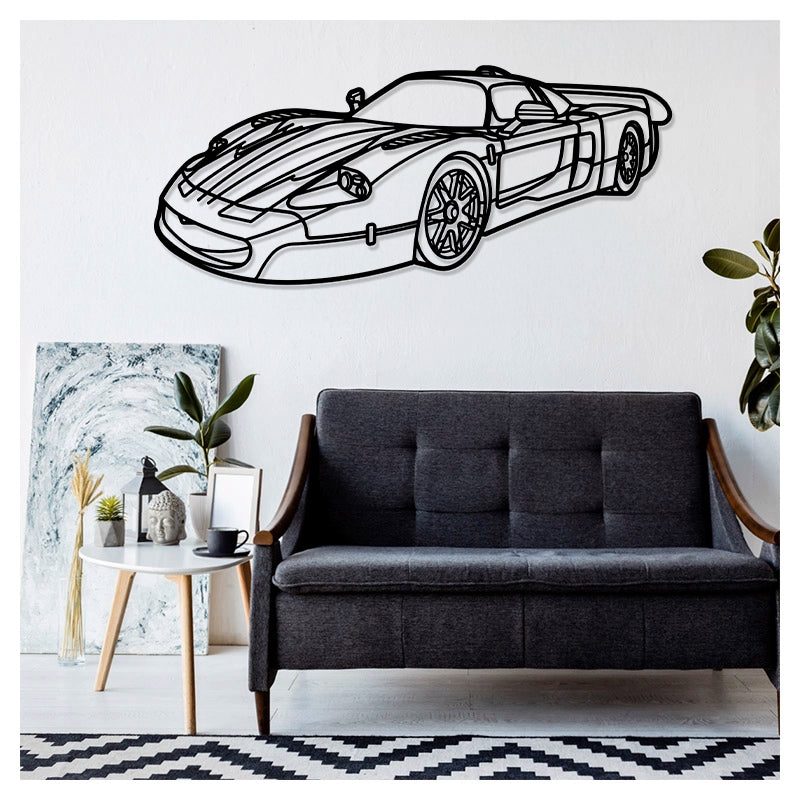 MC12 Front - Metal car silhouette