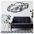 ENZO Front - Metal car silhouette