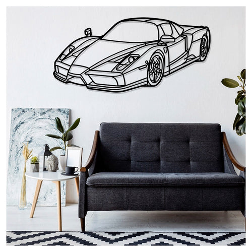 ENZO Front - Metal car silhouette